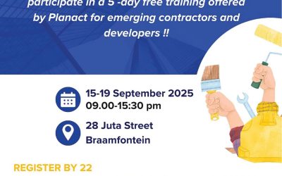 Call for applications – Emerging Contractor and Developers Training