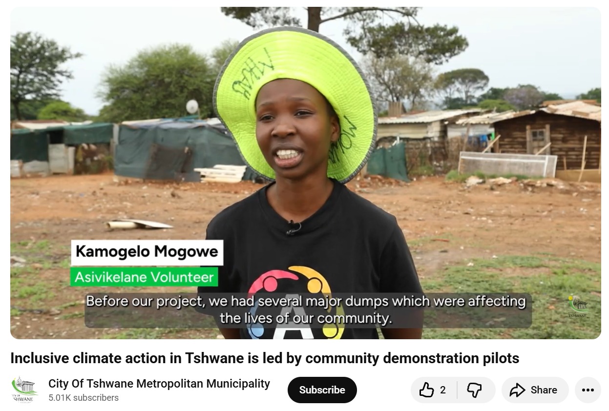 Asivikelane volunteers from City of Tshwane tranforms waste dumps into community benefit