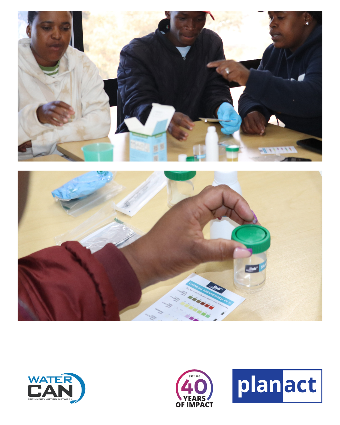 Planact, in partnership with WaterCan, Hosted a Water Testing Training with a Focus on Gauteng